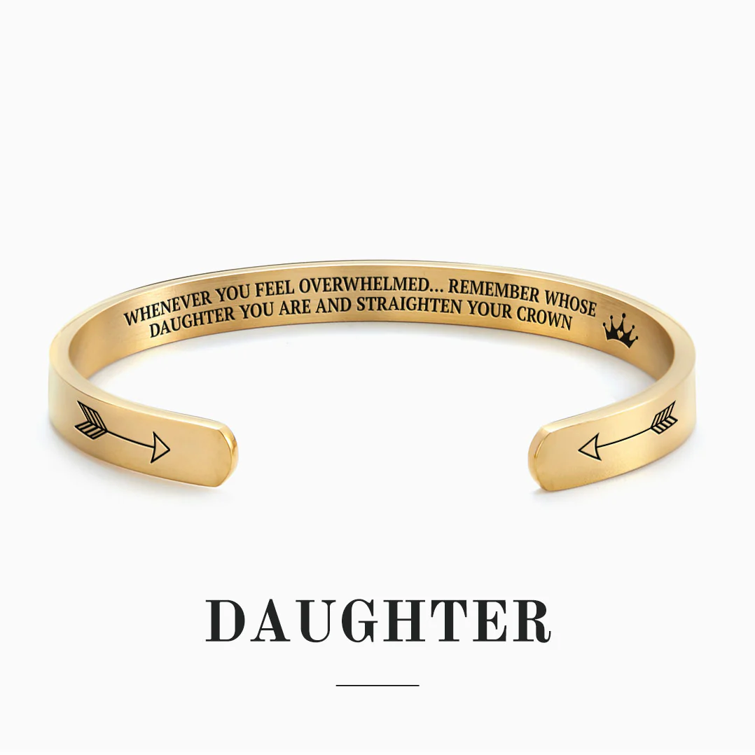 Remember Who You Are and Straighten Your Crown Personalizable Cuff Bracelet - Image 5