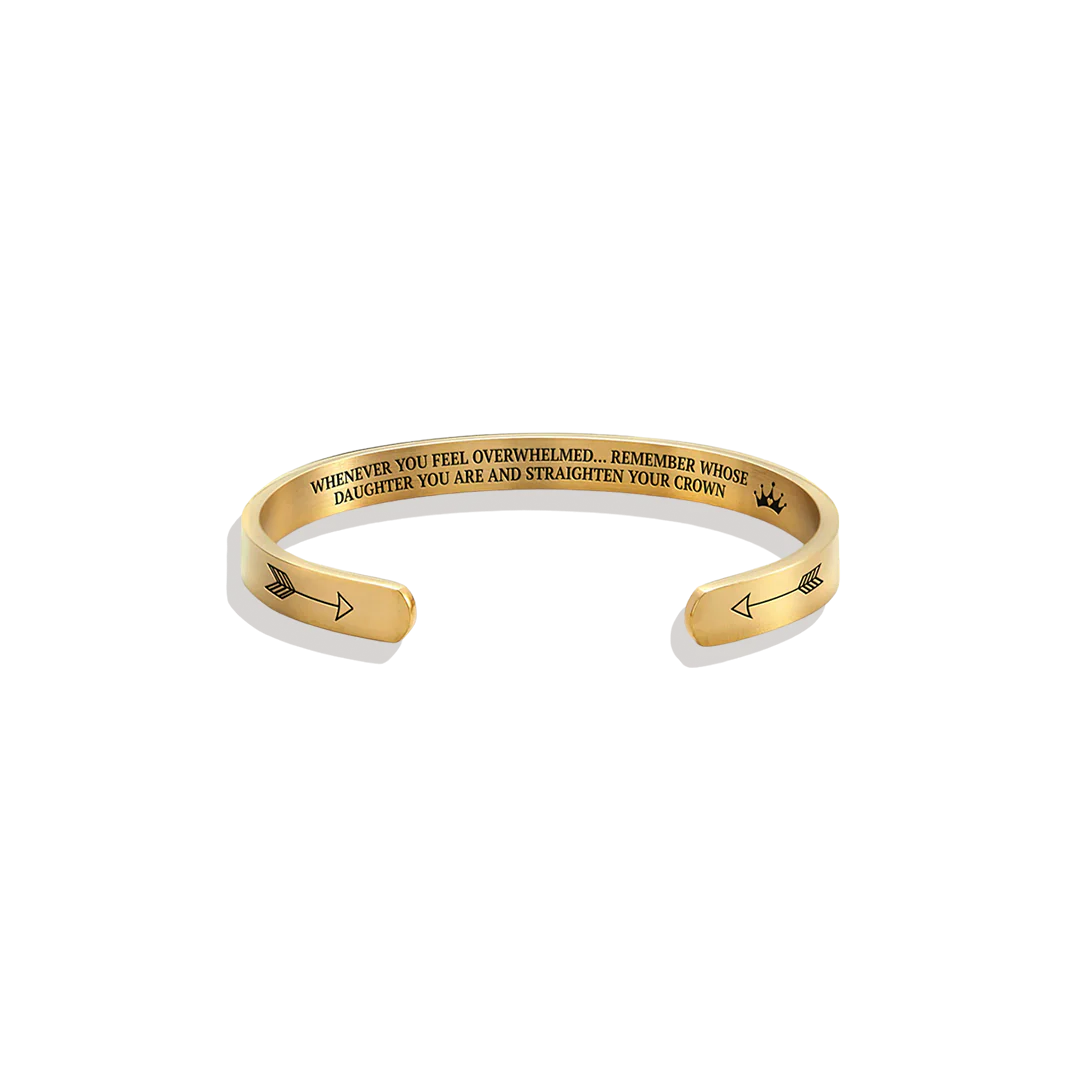Remember Who You Are and Straighten Your Crown Personalizable Cuff Bracelet - Image 50