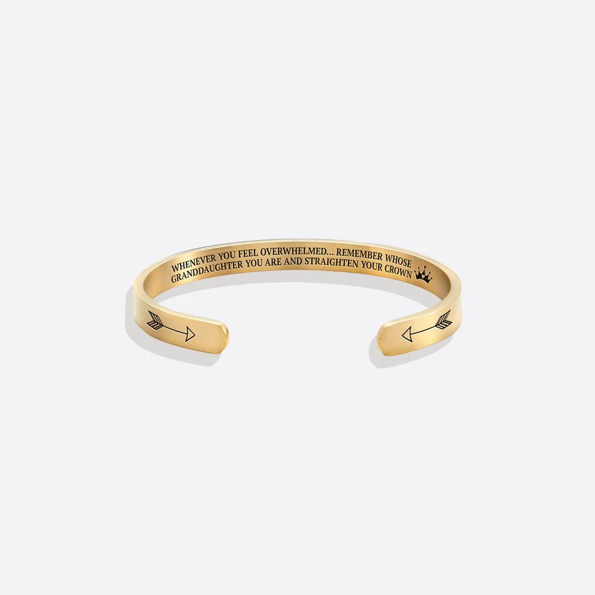 Remember Who You Are and Straighten Your Crown Personalizable Cuff Bracelet - Image 69