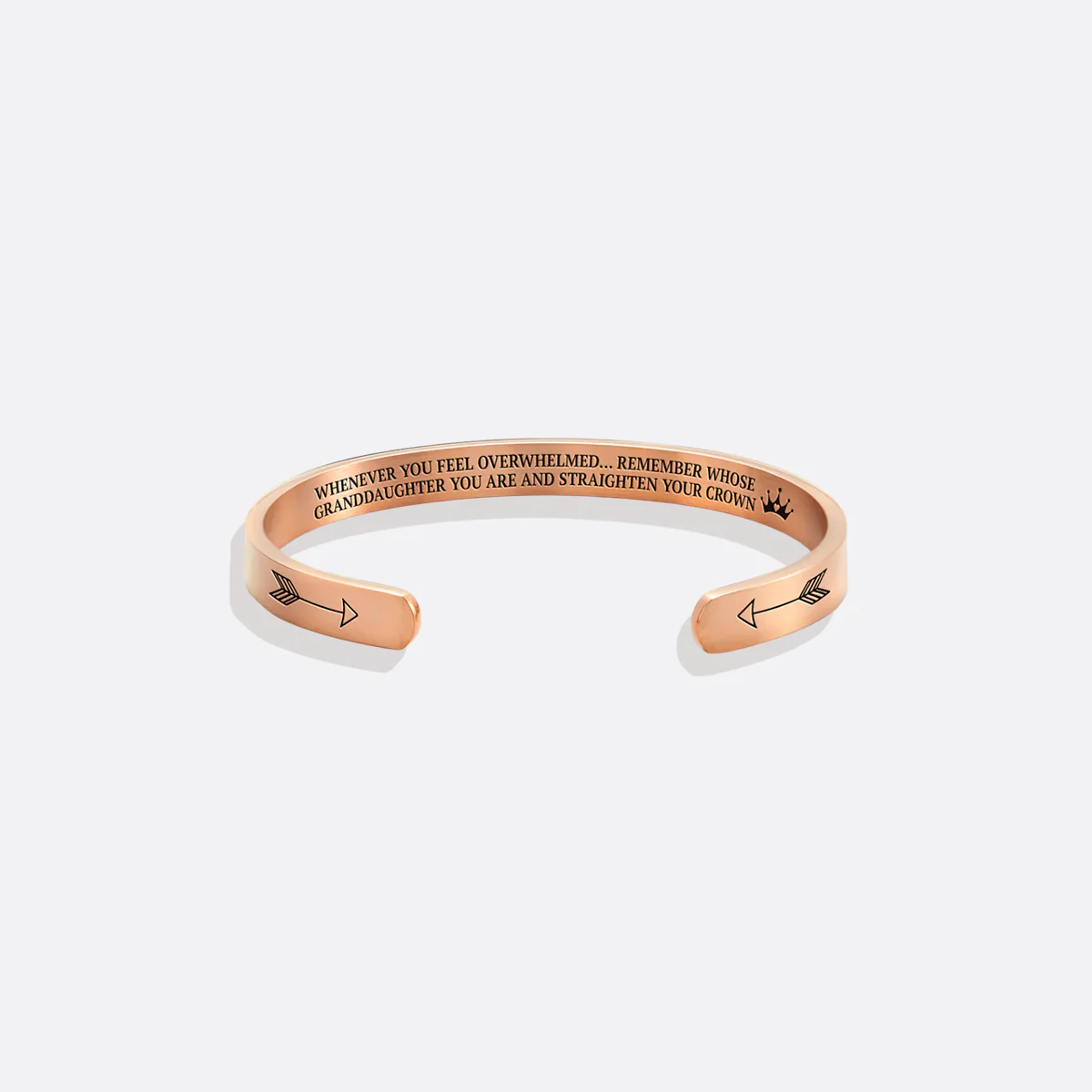 Remember Who You Are and Straighten Your Crown Personalizable Cuff Bracelet - Image 70