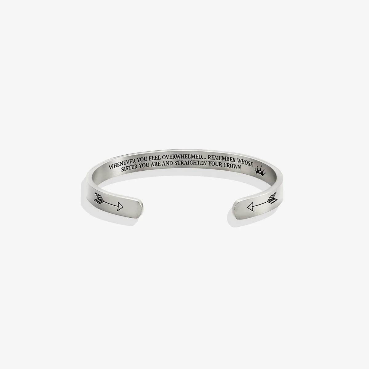 Remember Who You Are and Straighten Your Crown Personalizable Cuff Bracelet - Image 74