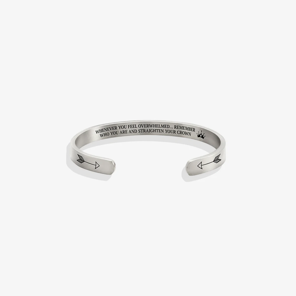 Remember Who You Are and Straighten Your Crown Personalizable Cuff Bracelet - Image 77