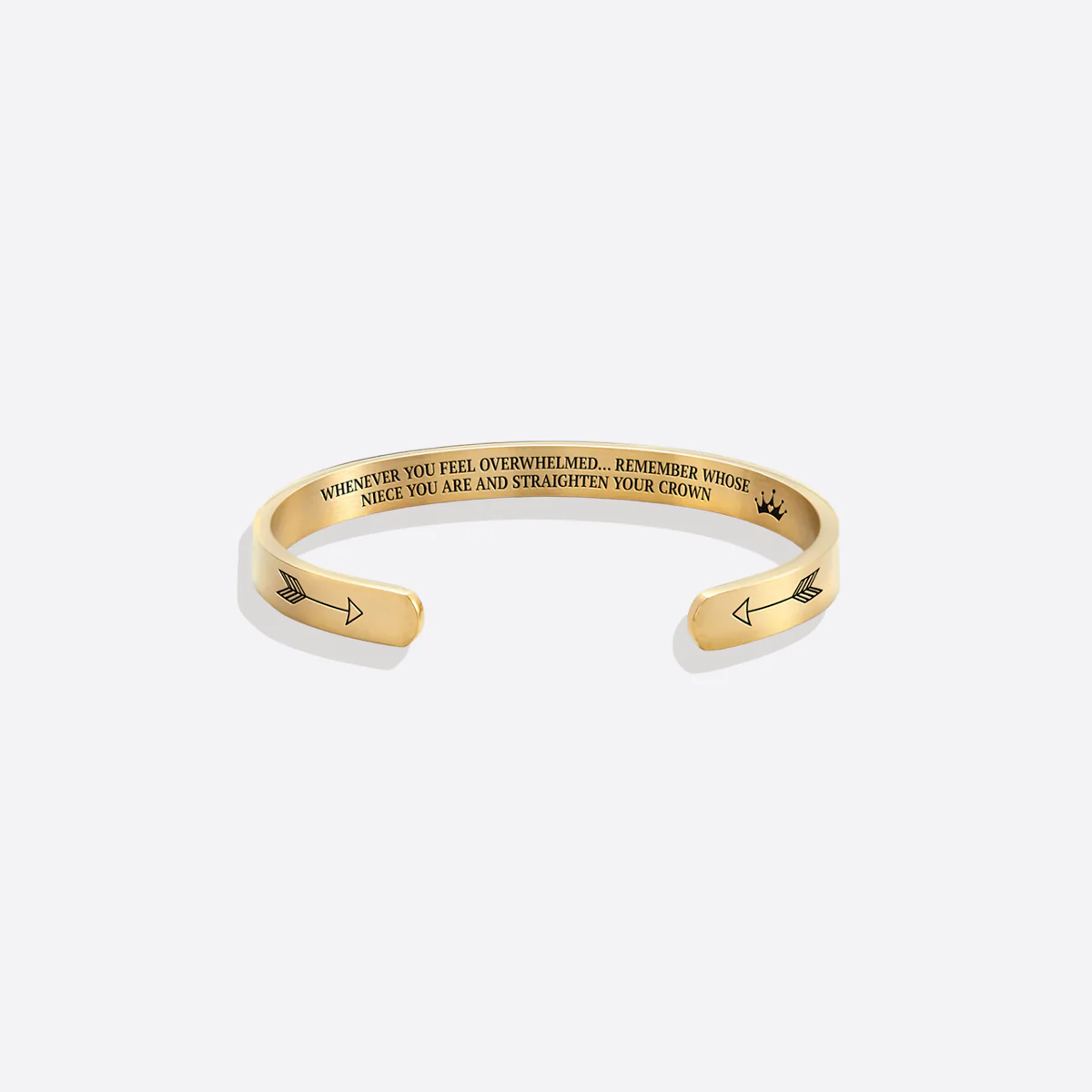 Remember Who You Are and Straighten Your Crown Personalizable Cuff Bracelet - Image 78