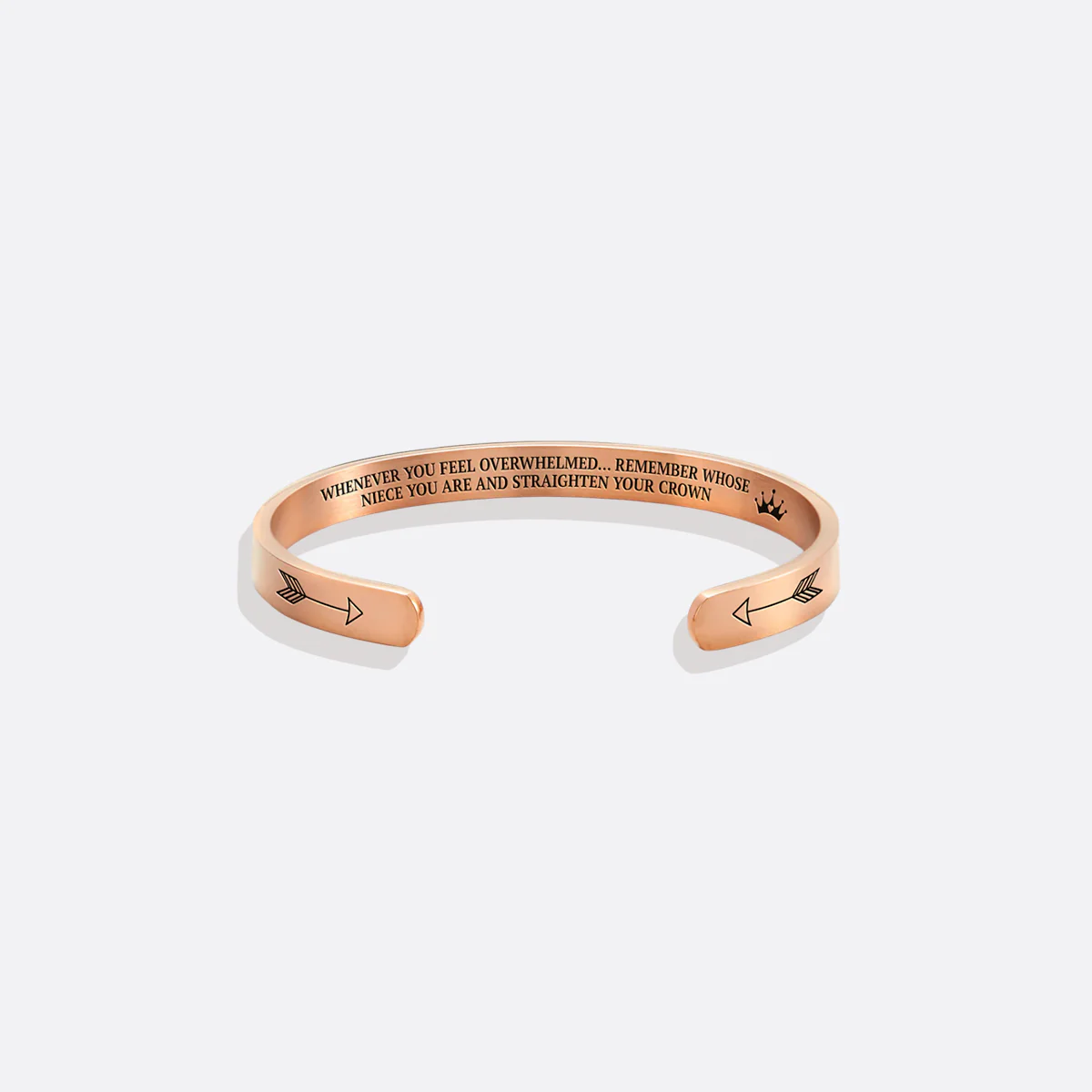 Remember Who You Are and Straighten Your Crown Personalizable Cuff Bracelet - Image 79