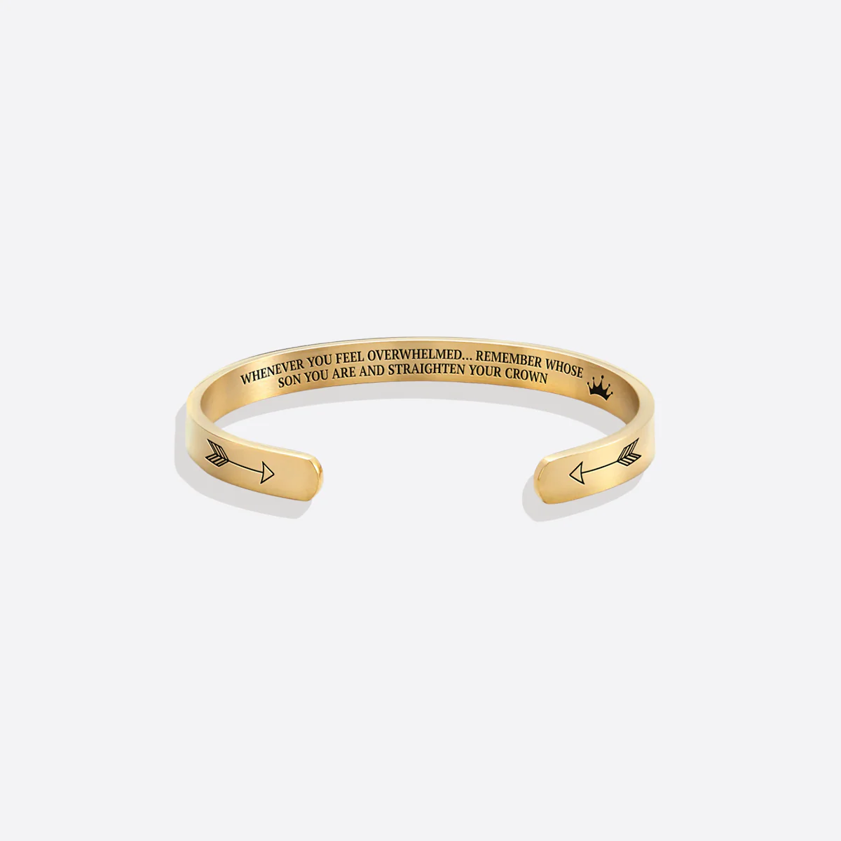 Remember Who You Are and Straighten Your Crown Personalizable Cuff Bracelet - Image 81