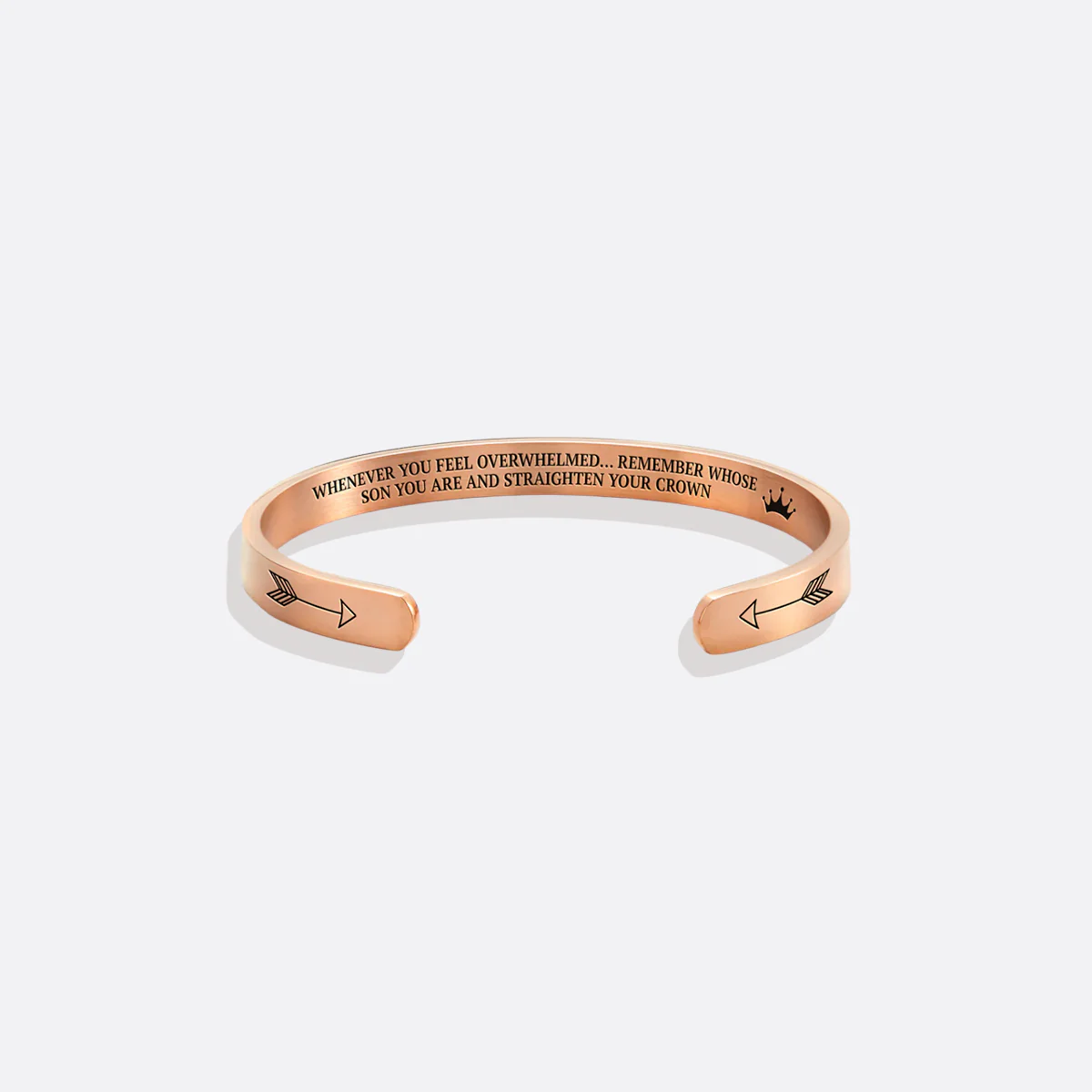 Remember Who You Are and Straighten Your Crown Personalizable Cuff Bracelet - Image 82