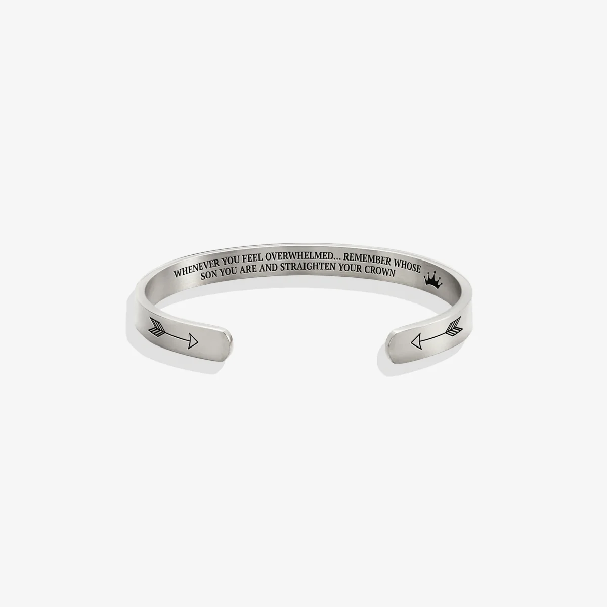 Remember Who You Are and Straighten Your Crown Personalizable Cuff Bracelet - Image 83
