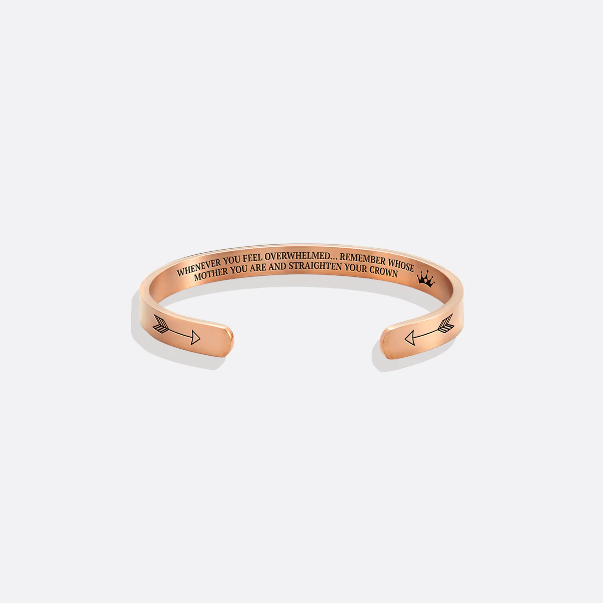 Remember Who You Are and Straighten Your Crown Personalizable Cuff Bracelet - Image 85