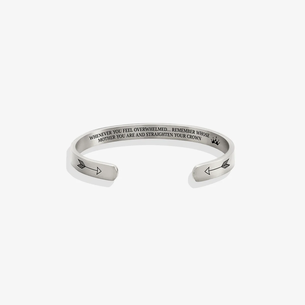 Remember Who You Are and Straighten Your Crown Personalizable Cuff Bracelet - Image 86
