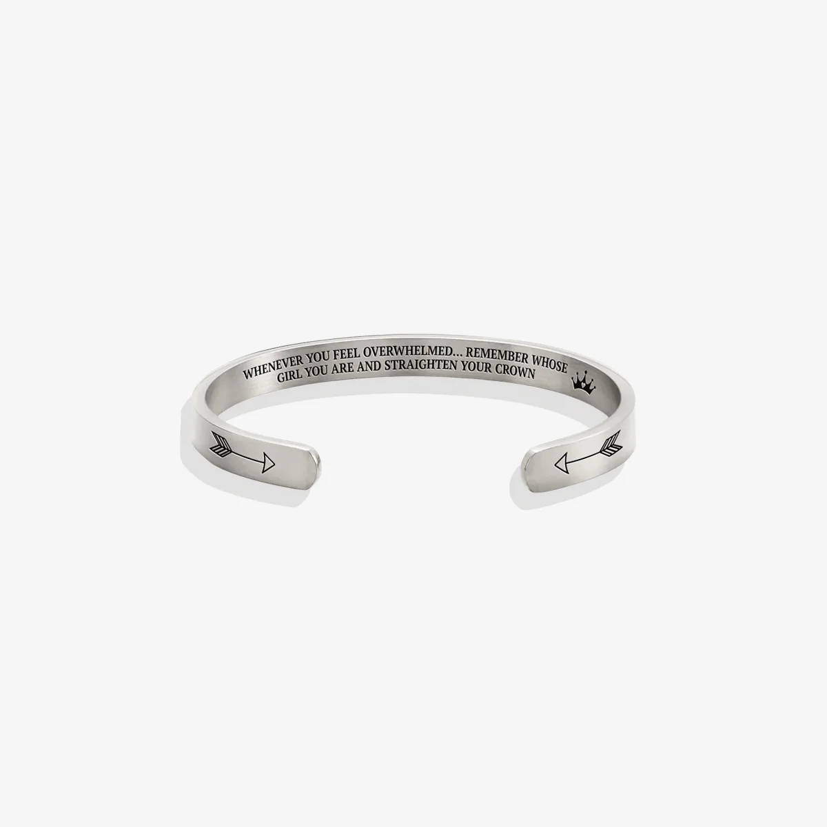 Remember Who You Are and Straighten Your Crown Personalizable Cuff Bracelet - Image 89