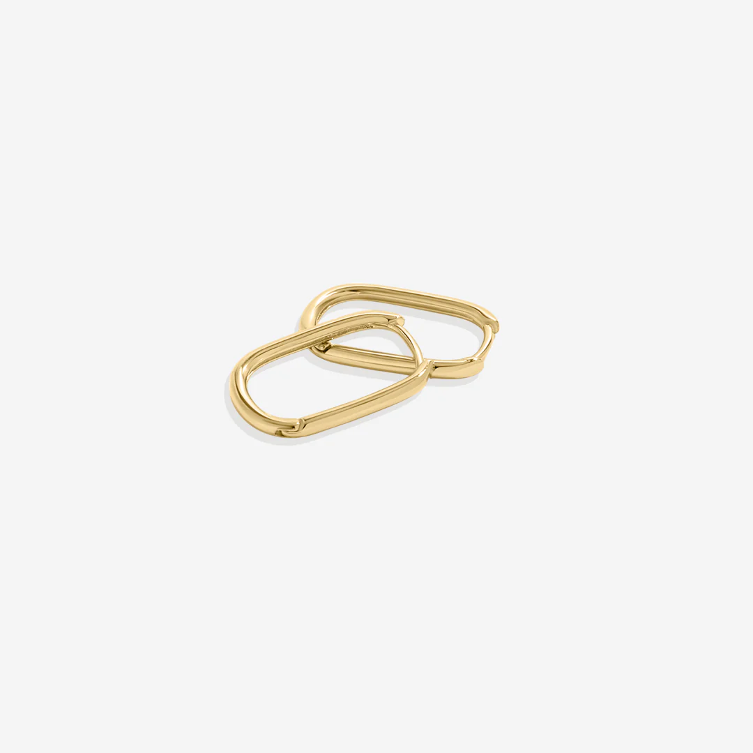 Retro Box Huggie Hoop Earrings - Image 18