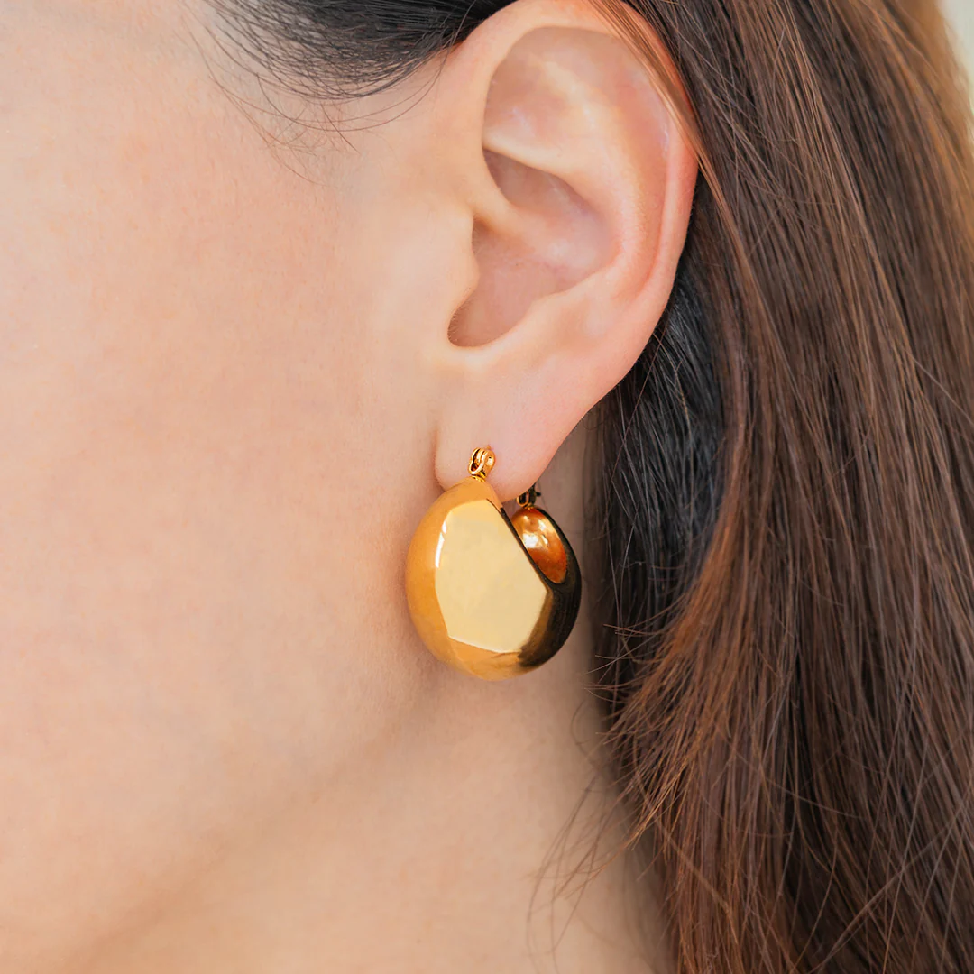 Sculpted Hoop Earrings - Image 11