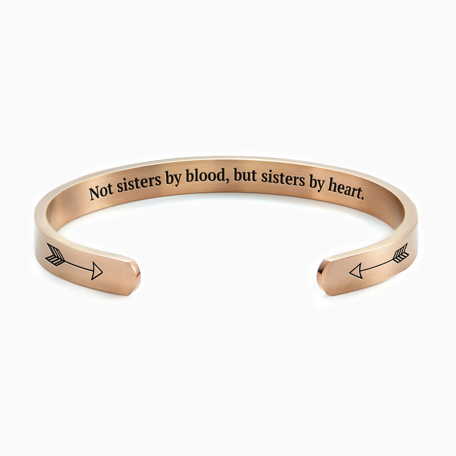 Not Sisters By Blood But Sisters By Heart Personalizable Cuff Bracelet - Image 39