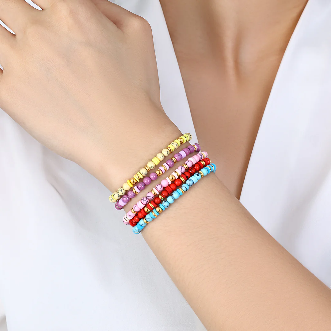 Stacking Birthstone Beaded Bracelet - Image 2