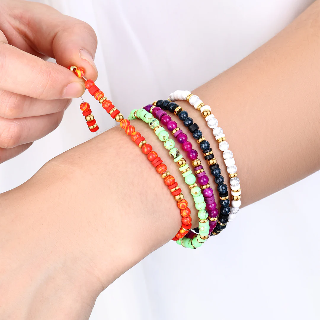 Stacking Birthstone Beaded Bracelet - Image 3