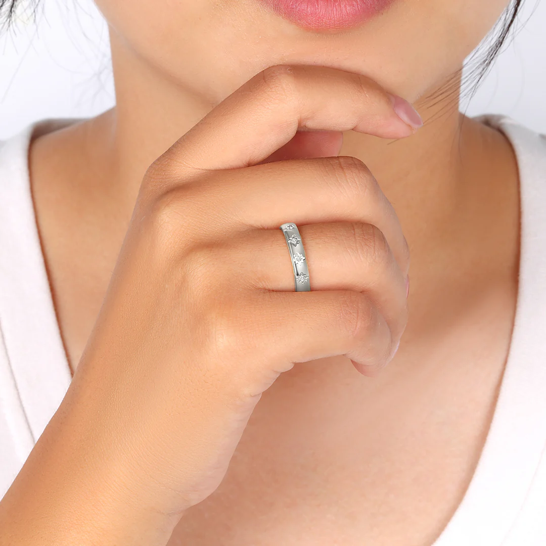 Star Set Stacking Ring - Image 14