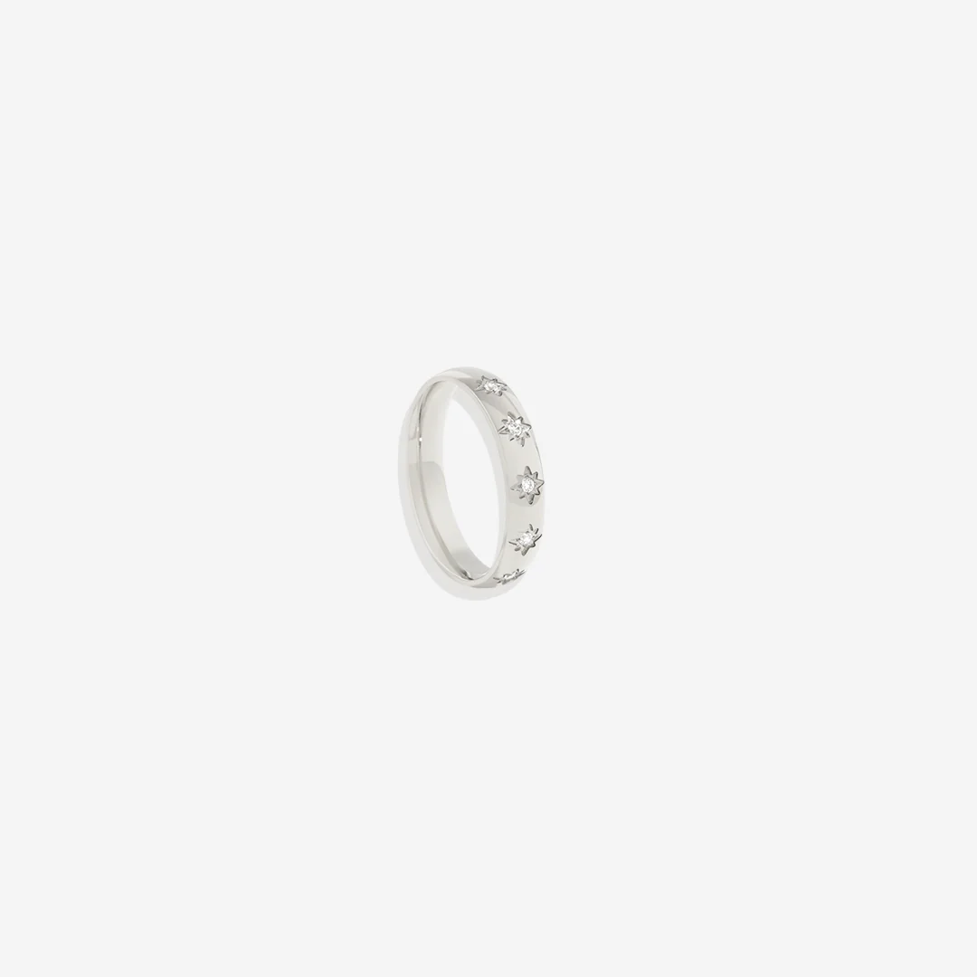 Star Set Stacking Ring - Image 15