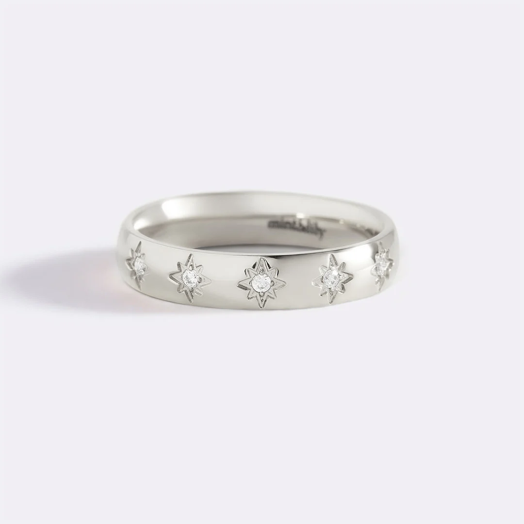 Star Set Stacking Ring - Image 18