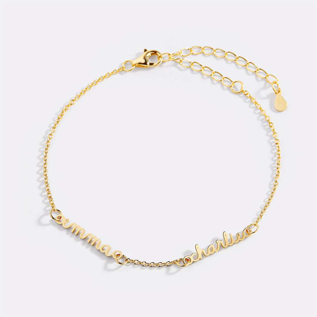 Stella Dainty Multiple Name Bracelet - Image 4
