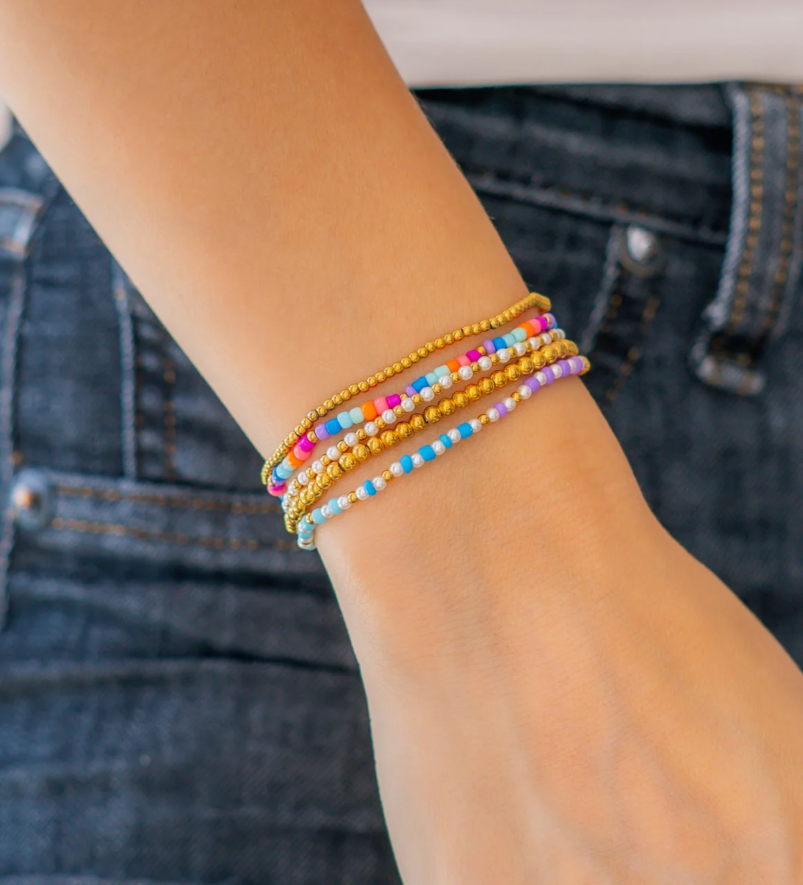 Summer Beaded Bracelet Stacking Set - Image 8