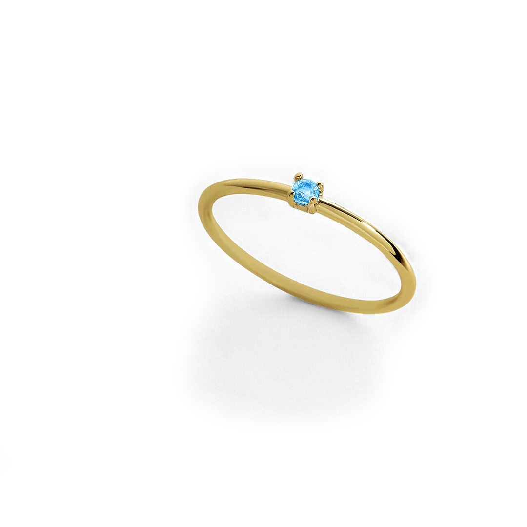 Super Dainty Birthstone Stacking Ring - Image 33