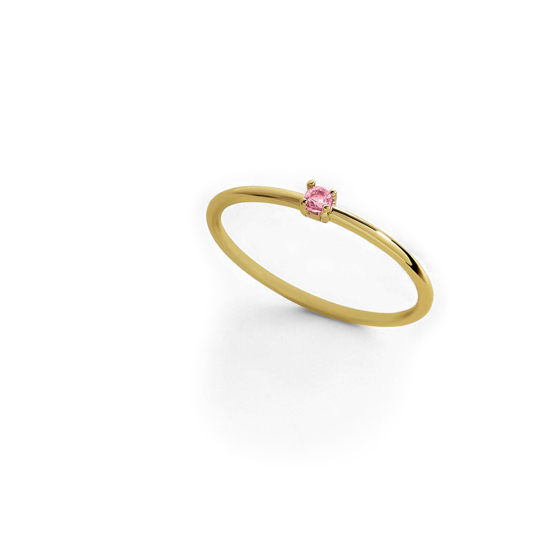 Super Dainty Birthstone Stacking Ring - Image 41