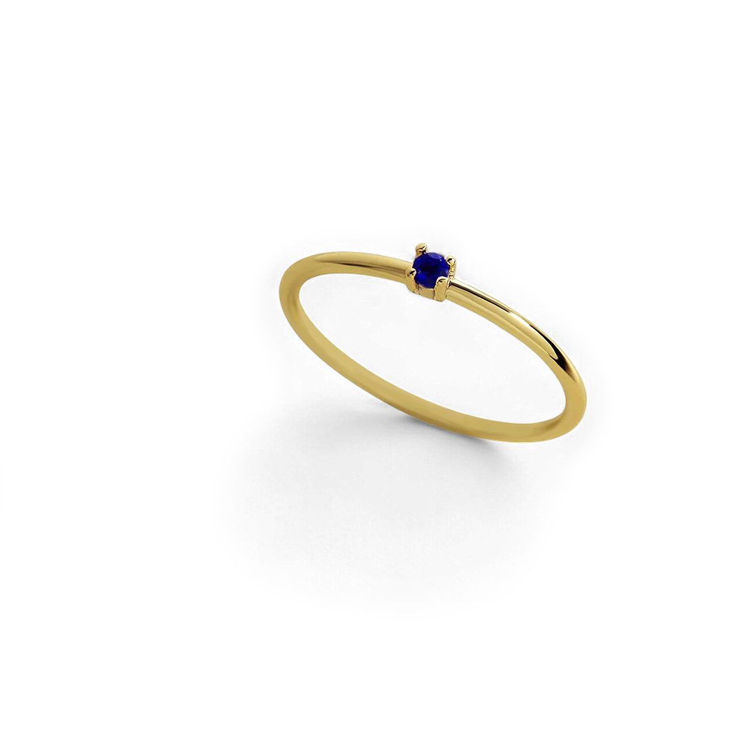 Super Dainty Birthstone Stacking Ring - Image 42