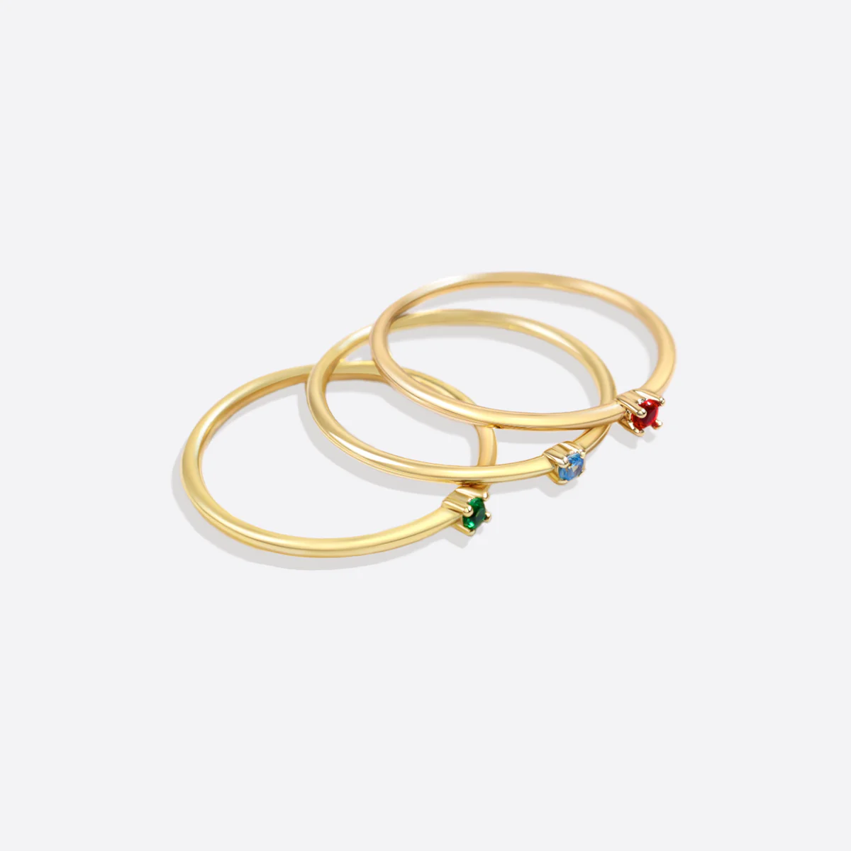 Super Dainty Birthstone Stacking Ring - Image 5