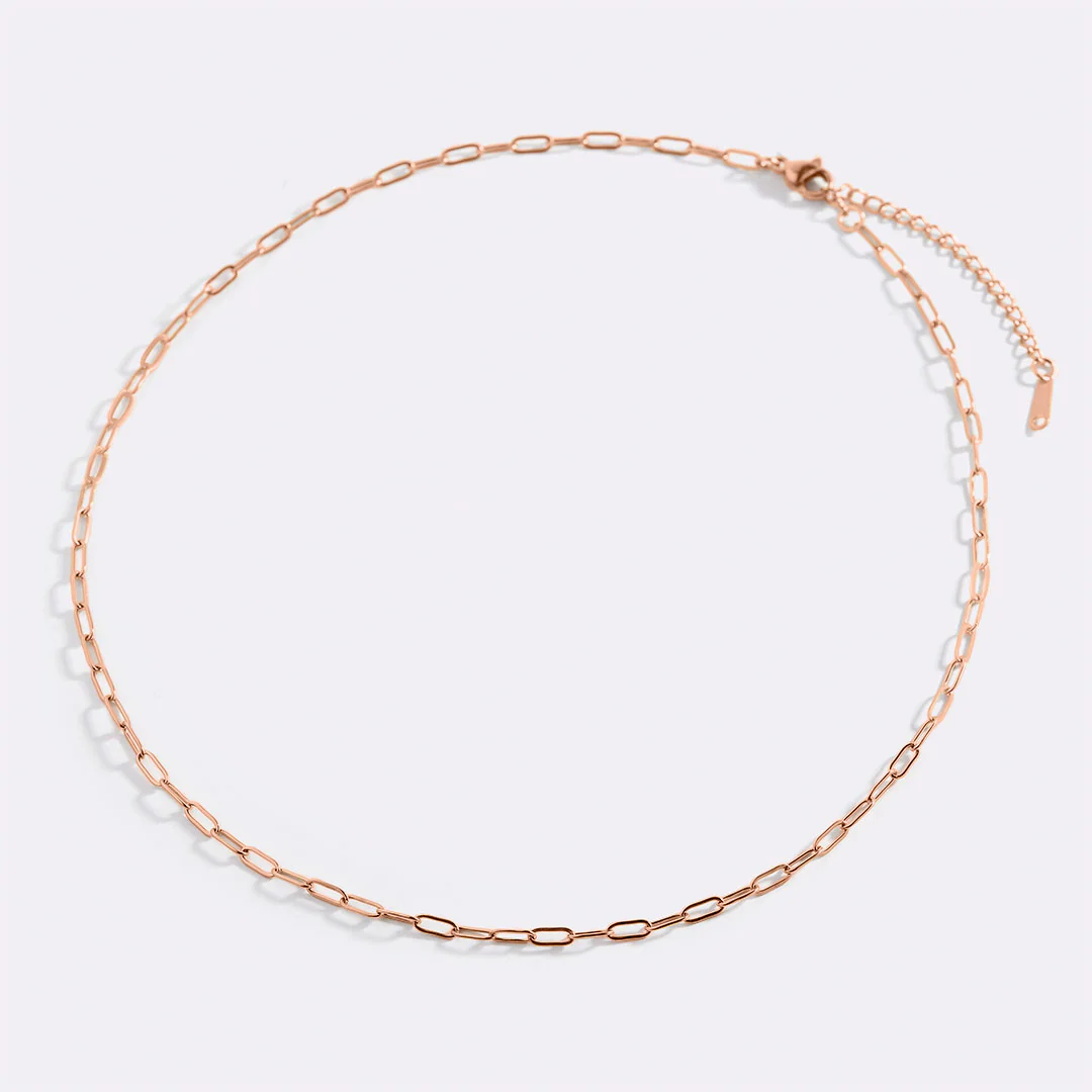 Thin Paperclip Necklace - Image 25
