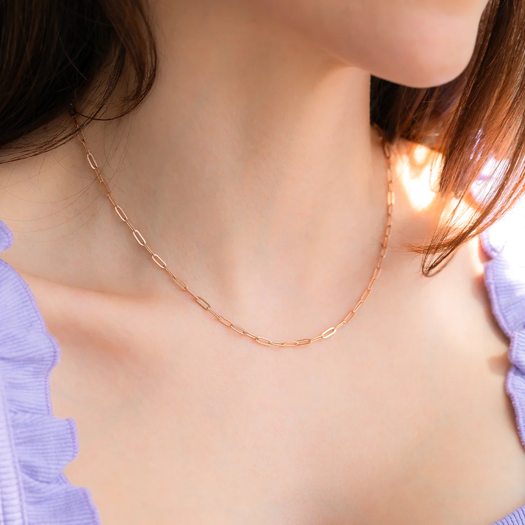 Thin Paperclip Necklace - Image 27