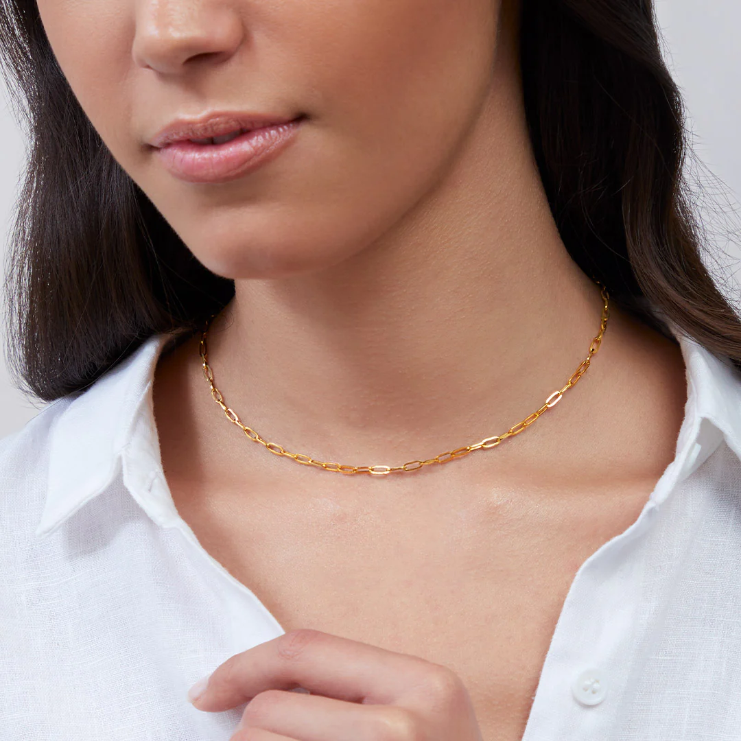 Thin Paperclip Necklace - Image 7
