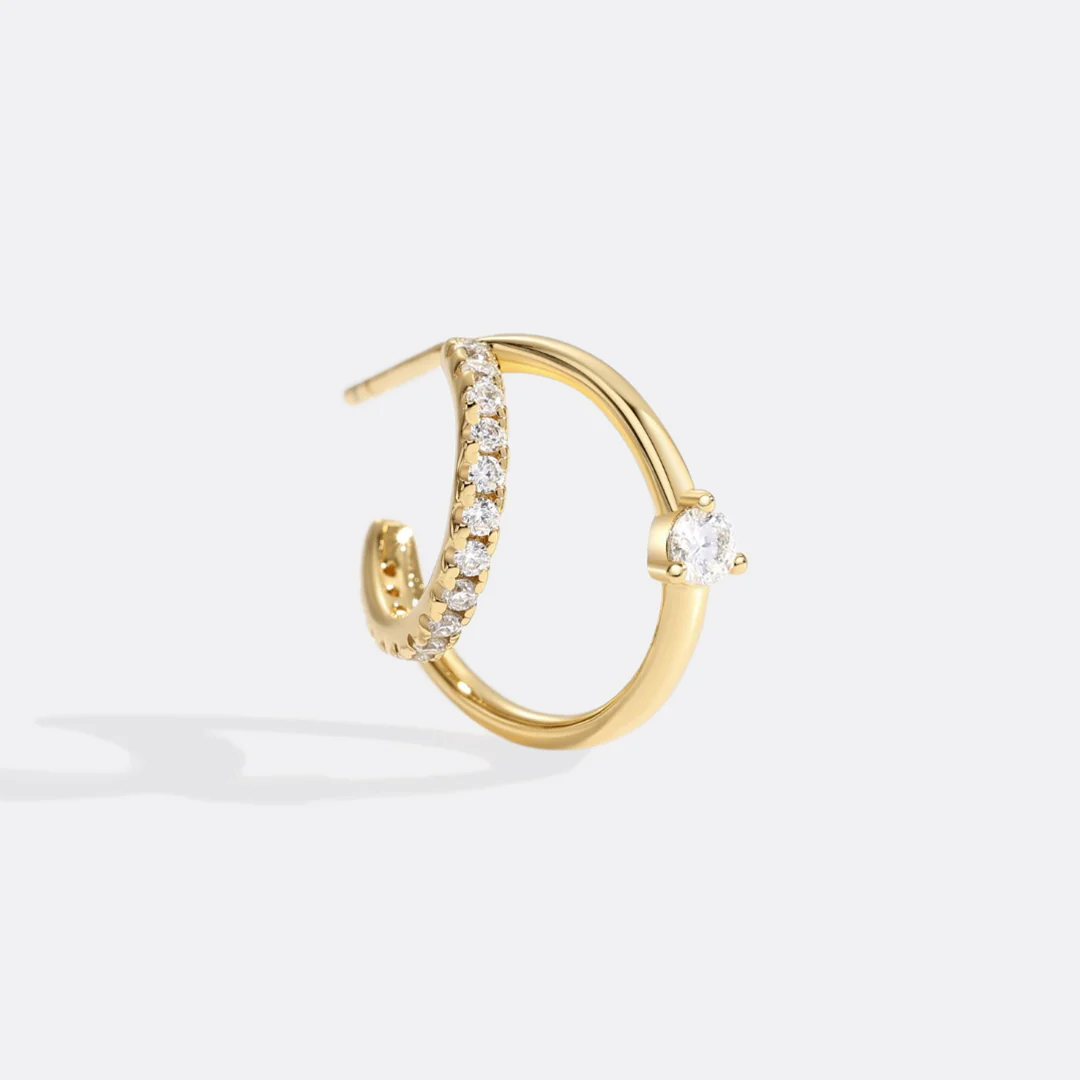 The Nova Double Hoop Earrings - Image 12