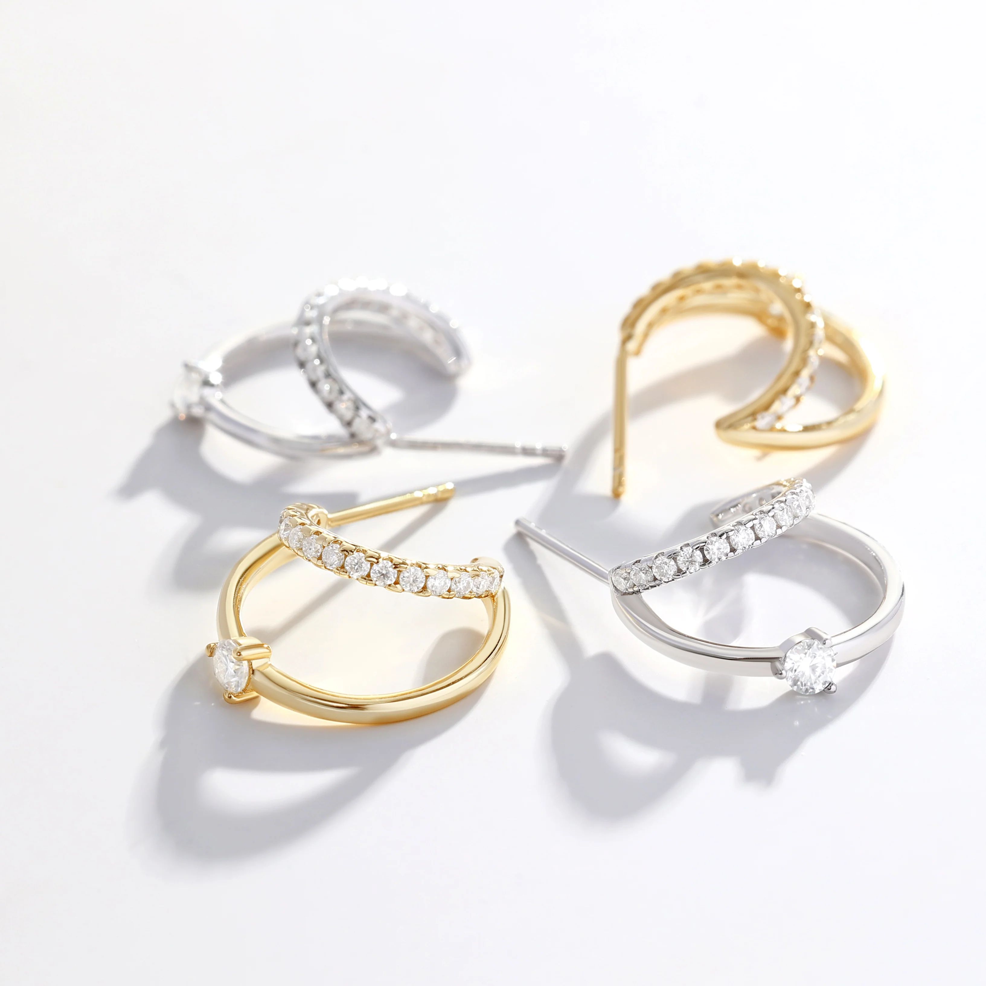 The Nova Double Hoop Earrings - Image 14