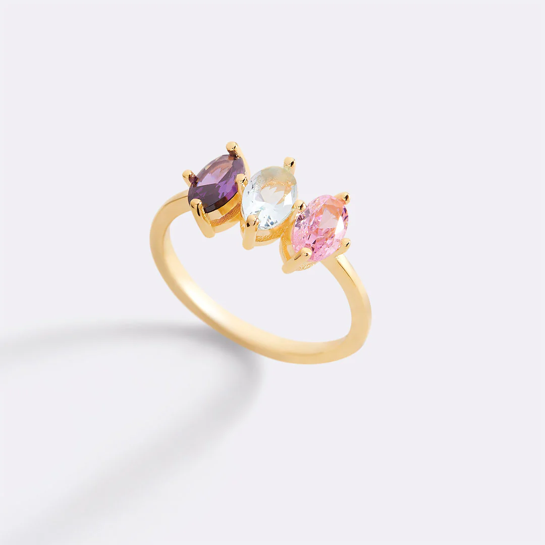 Birthstone Marquis-Cut Ring - Image 2