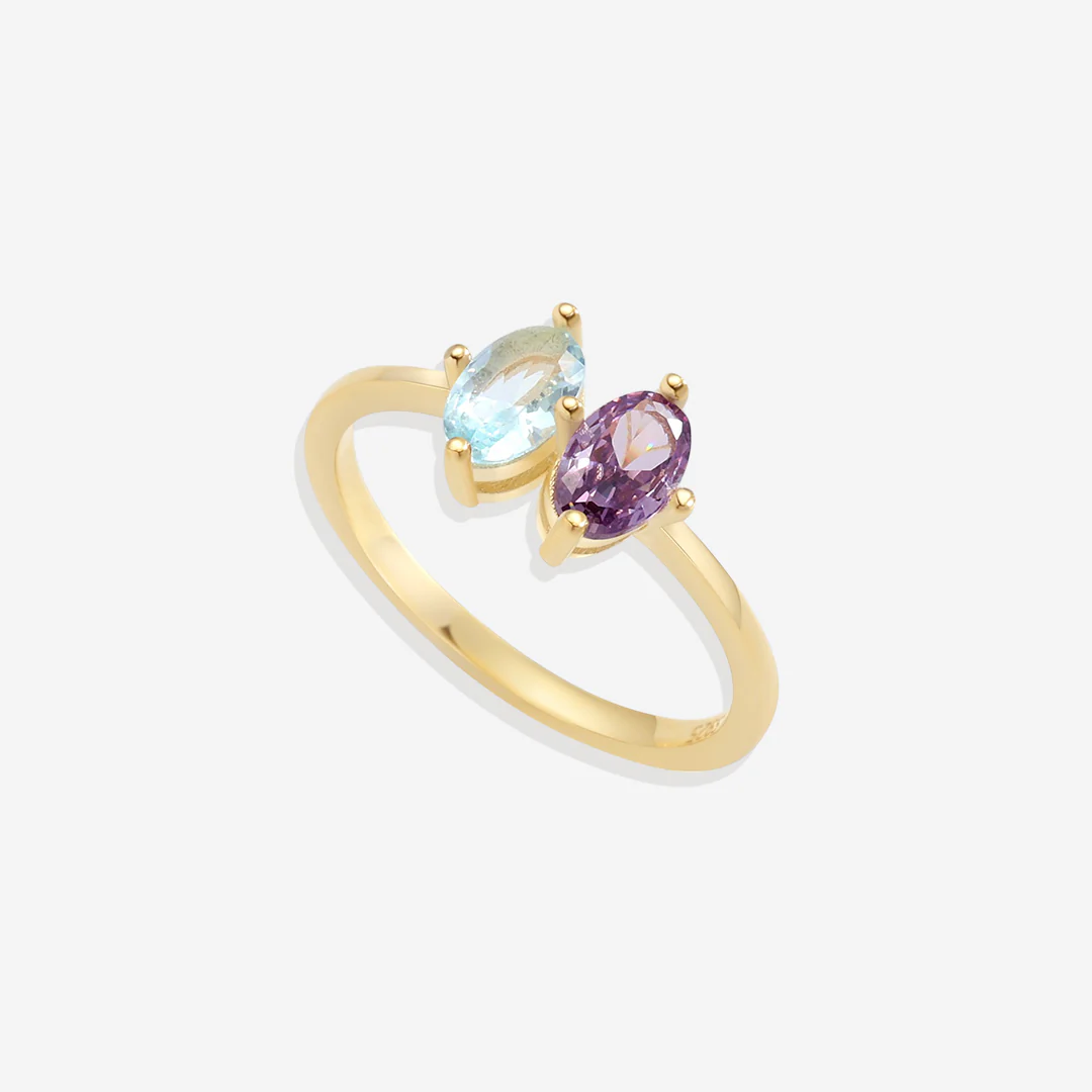 Birthstone Marquis-Cut Ring - Image 5