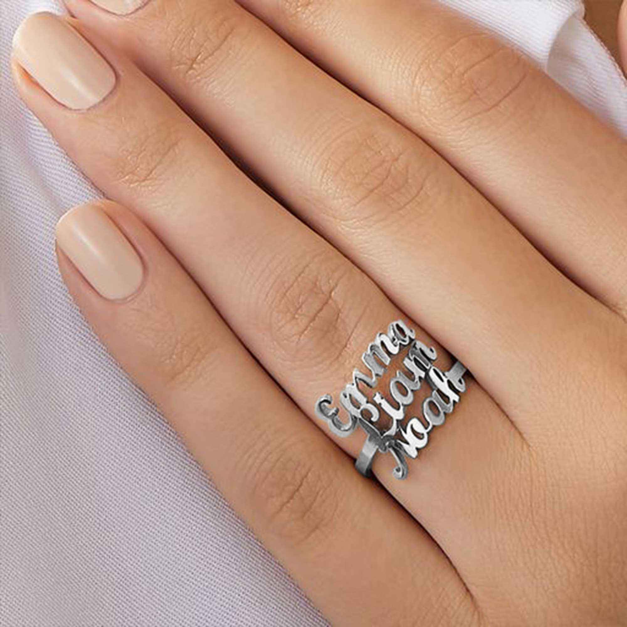 Triple Name Ring - Image 58