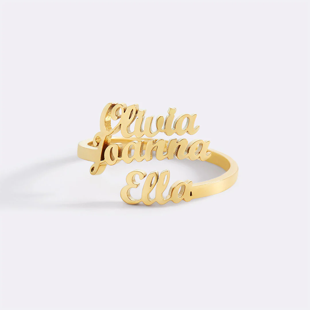 Triple Name Ring - Image 64