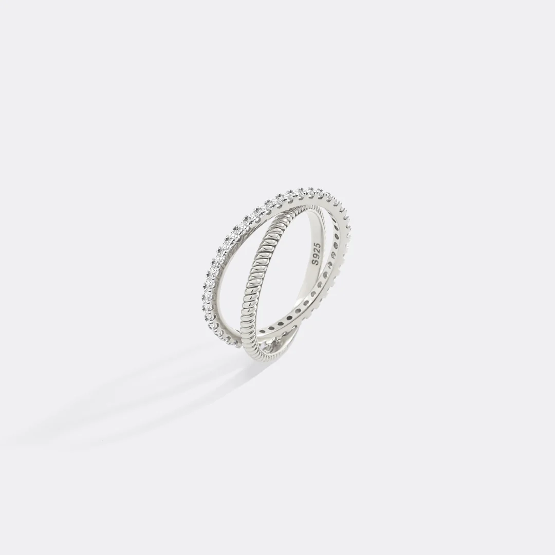 Twisted Interlocking Diamond Band - Image 5