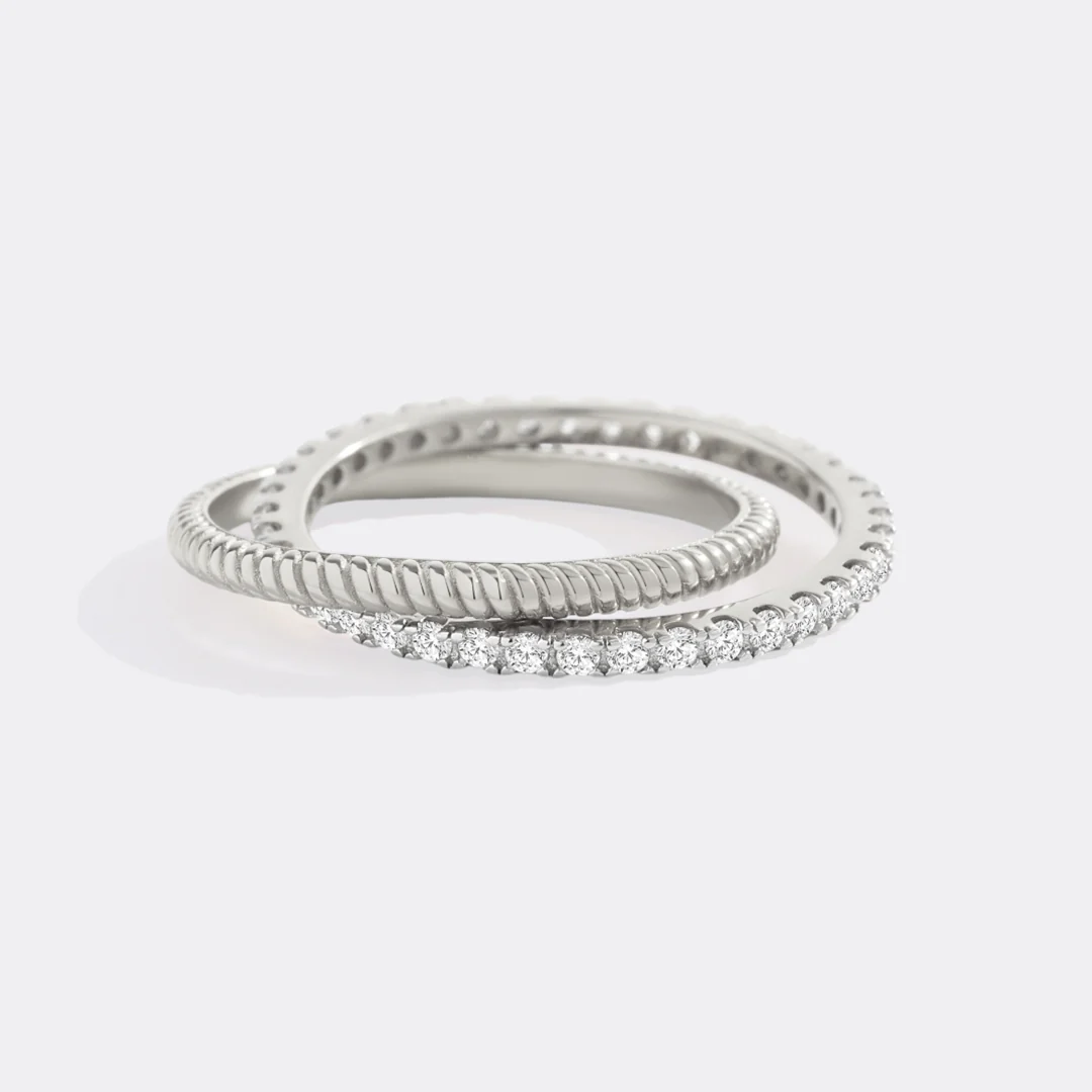 Twisted Interlocking Diamond Band - Image 7