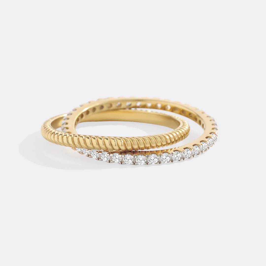 Twisted Interlocking Diamond Band - Image 8