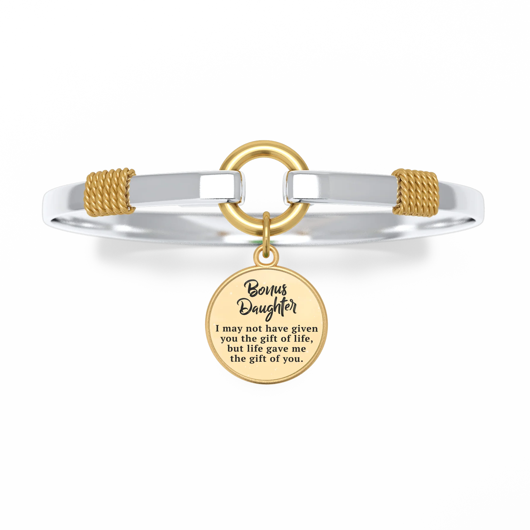 Bonus Daughter - Two-Tone Custom Charm Bracelet - Image 7