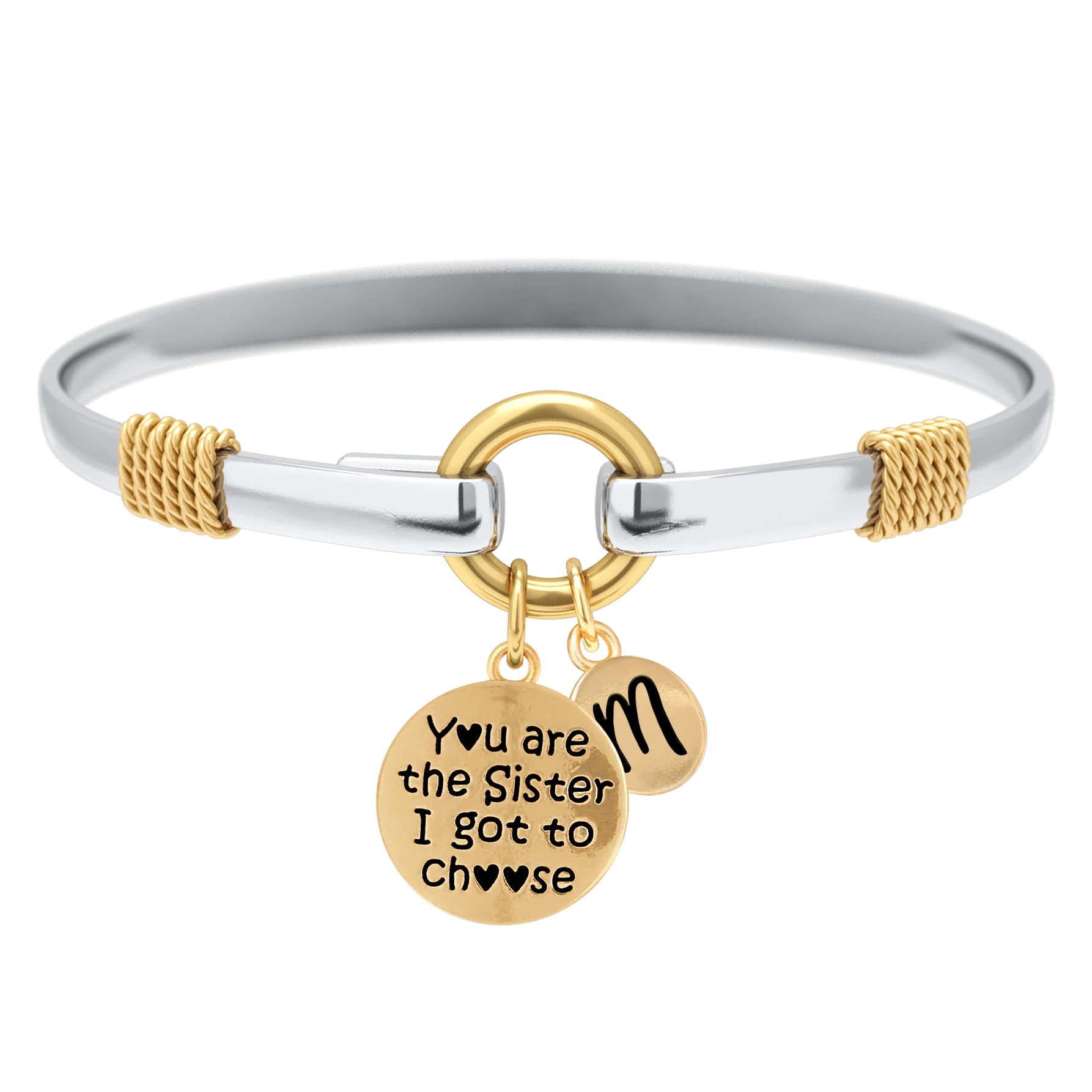 Sister I Got To Choose - Two-Tone Custom Charm Bracelet - Image 18