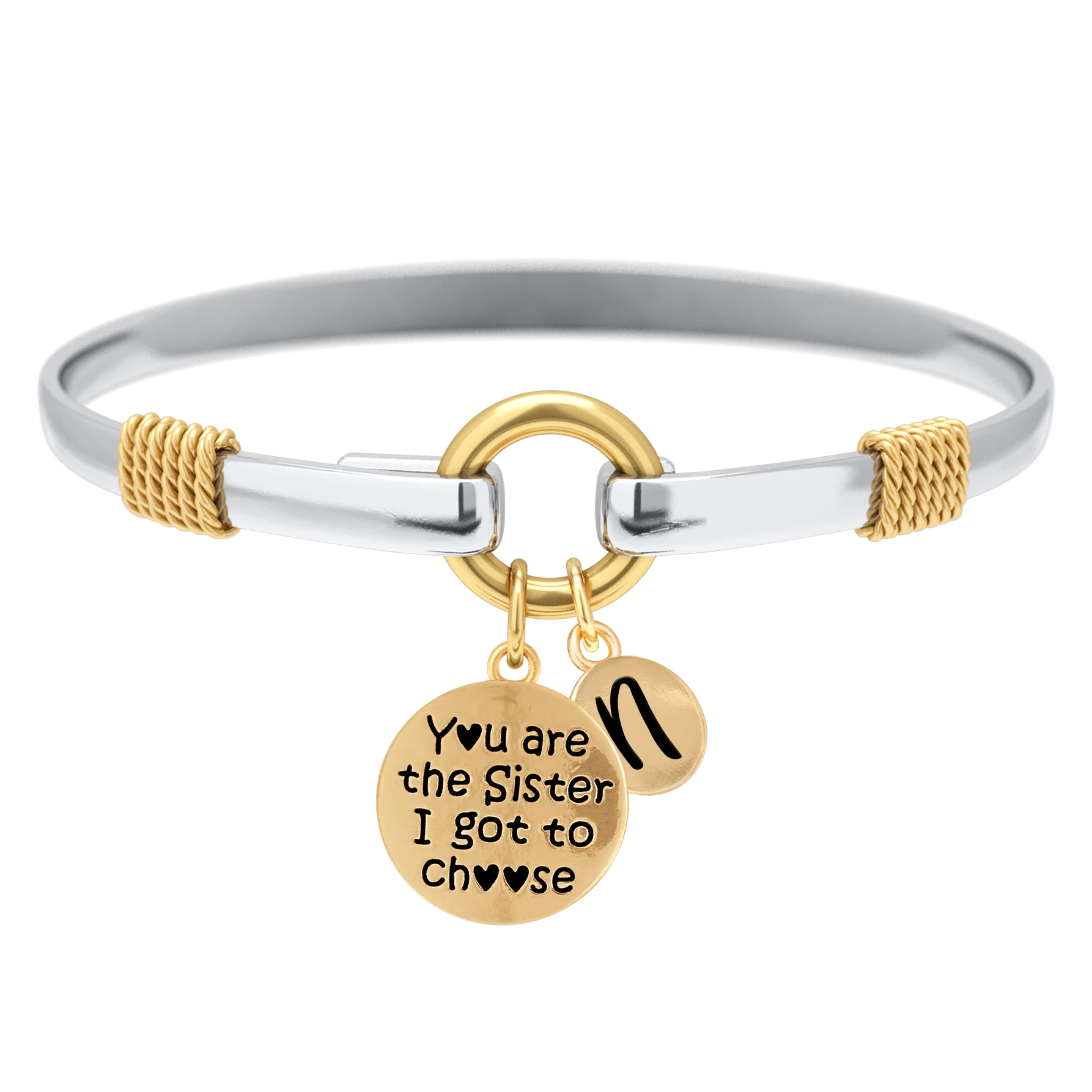 Sister I Got To Choose - Two-Tone Custom Charm Bracelet - Image 19