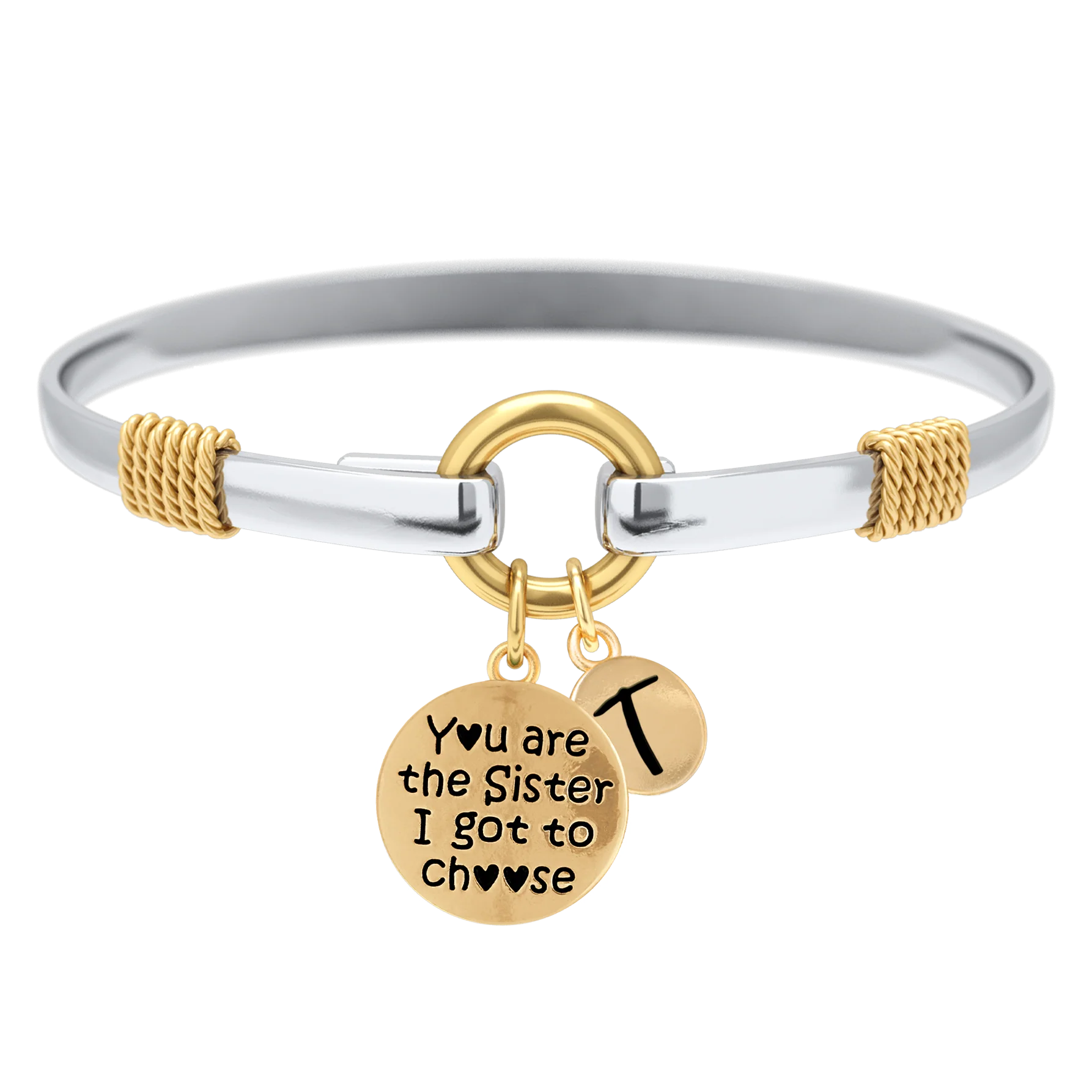 Sister I Got To Choose - Two-Tone Custom Charm Bracelet - Image 25
