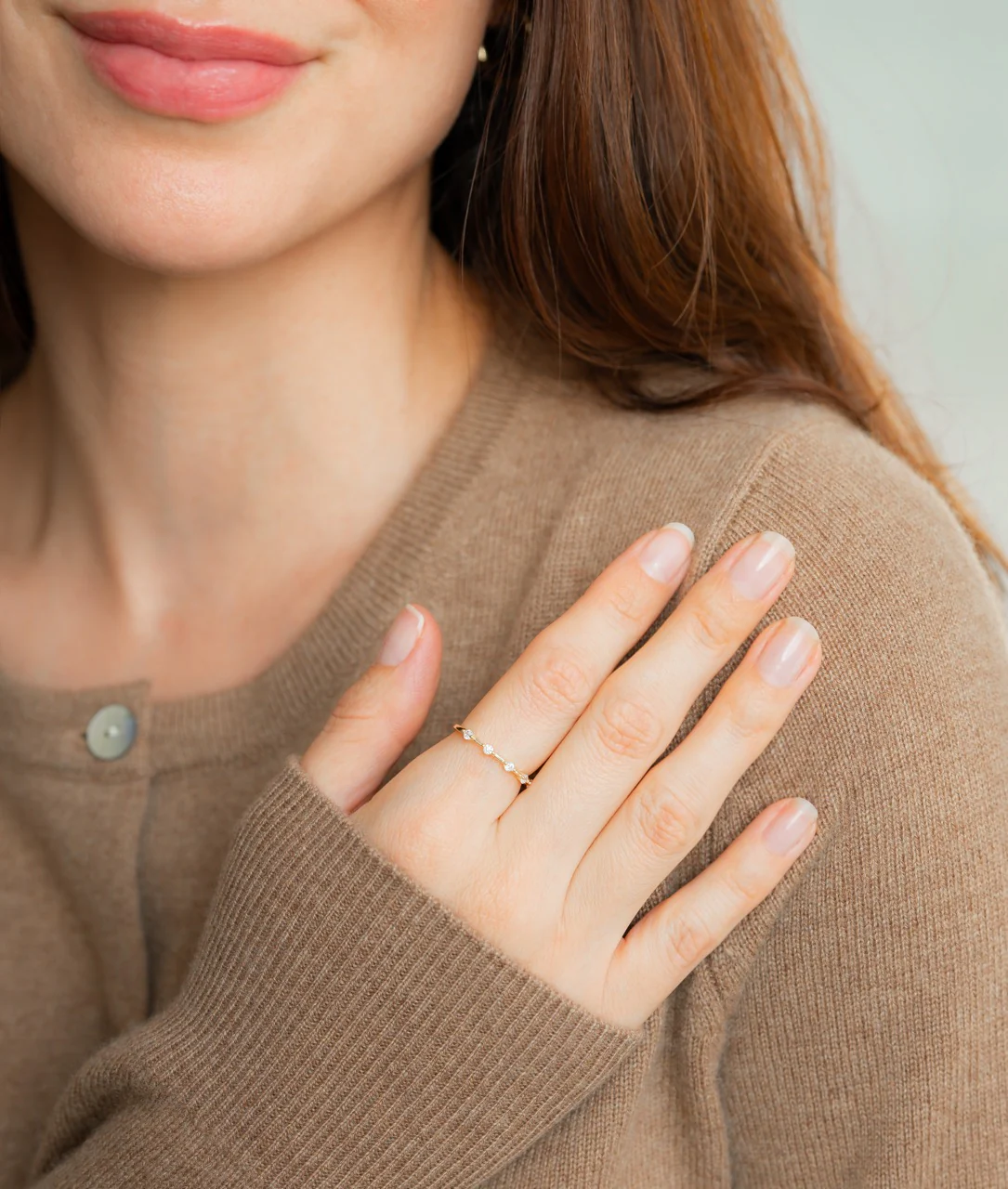 Ultra Thin Floating Eternity Ring - Image 6